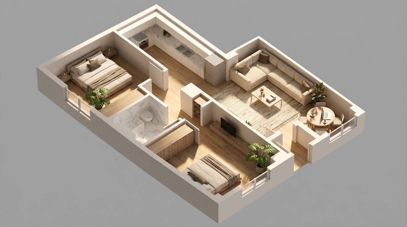 Luxury 2+1 Apartment in Analipsi 2